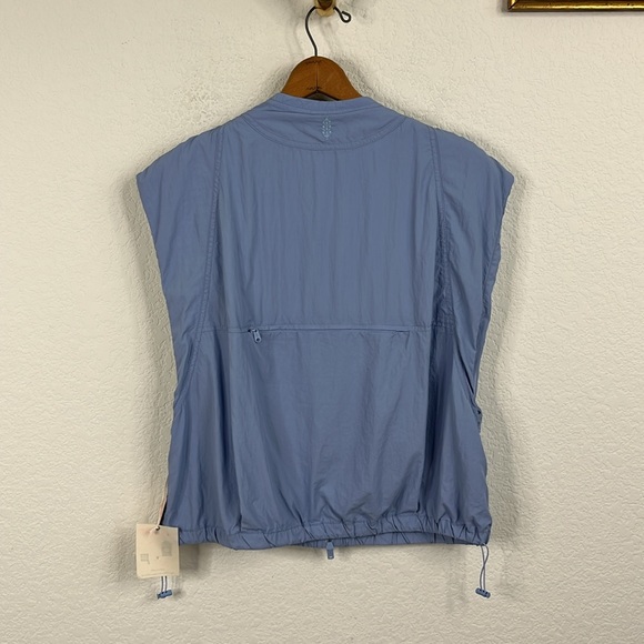 FP Movement Packable Running Hiking Periwinkle Blue Vest - Picture 7 of 8
